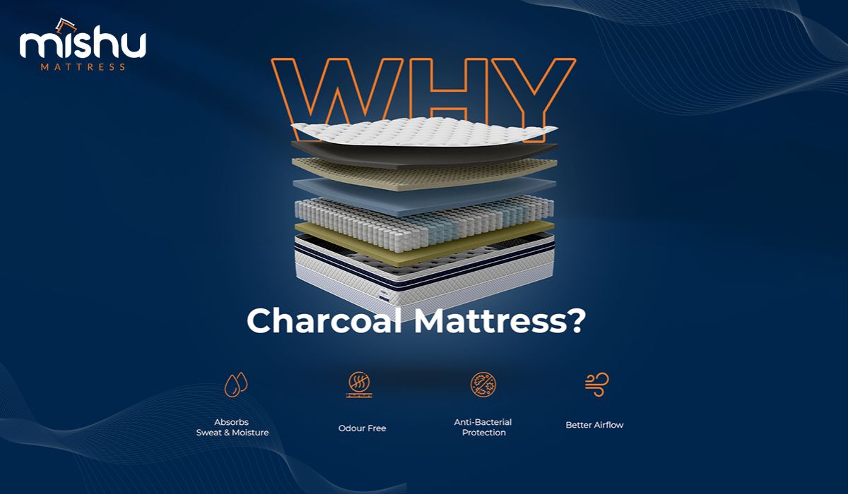 Charcoal Mattress – Natural Sleep with Advanced Comfort